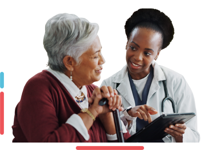 A doctor consulting patient